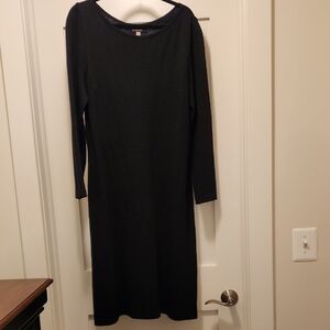 St. John Classic Black Long Sleeve Dress